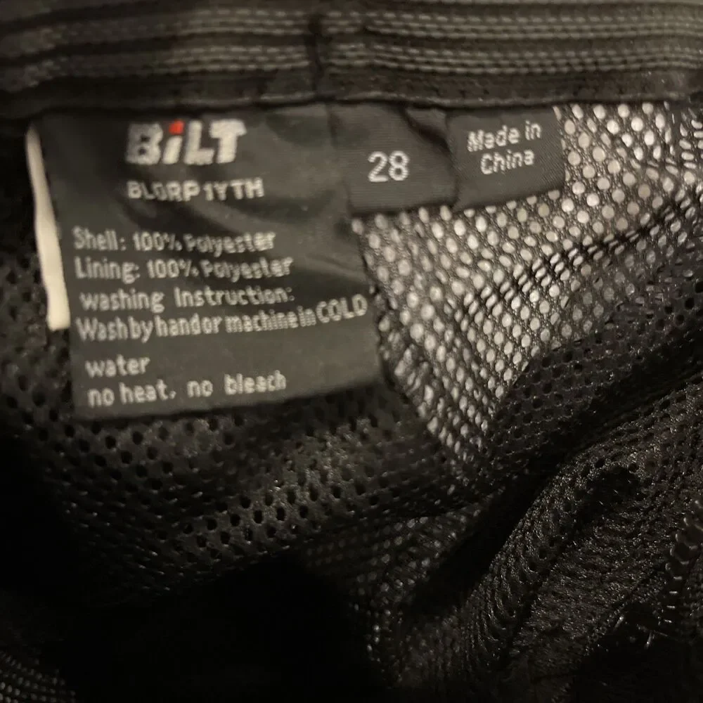 Bilt Racing Motocross Hip Armor White Black Youth Pants Size 28
